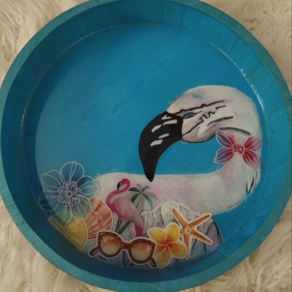 Tropical bird home accent